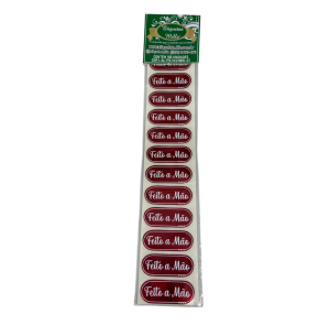 ETIQUETA ADES.100UN FEITO A MÃO VERMELHO