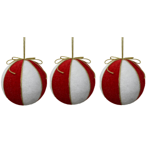 BOLA CX 8CM 3UN CAMURÇA BR/VM