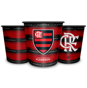 BALDE PIPOCA 17CM FLAMENGO