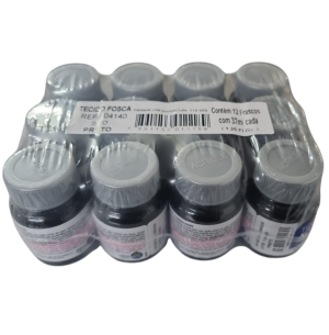 TINTA TECIDO FOS.37ML 12UN PRETO