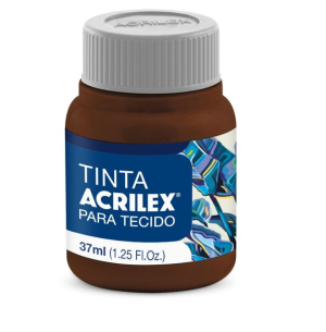 TINTA TECIDO FOS.37ML 12UN MARROM