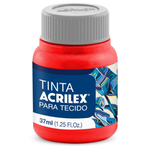 TINTA TECIDO FOS.37ML 12UN VERMELHO