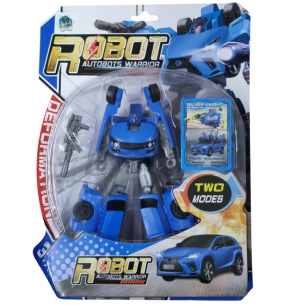 BONECO ROBÔ TRANSFORMA 16CM