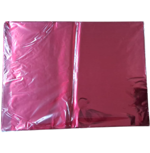 SACO METAL 44X59CM 50UN LISO VERMELHO