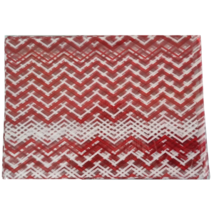 SACO METAL 10X15CM 50UN CHEVRON VERMELHO