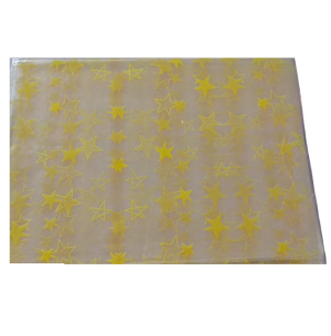 SACO METAL 15X20CM 50UN ESTRELA AMARELO