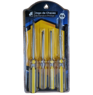 FERRAMENTA CHAVE DE FENDA E PHILLIPS 4PÇS