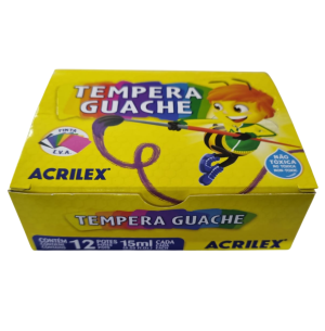 TINTA GUACHE 15ML C/12 AMARELO OURO 505