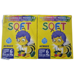 MASSINHA SOFT 90G 6 CORES C/12CX
