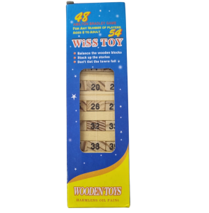 TORREMOTO PEDAGÓGICO MADEIRA 54 PÇS NÚMEROS