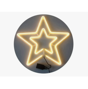  ESTRELA DE NEON WARM FIXO 55CM EXTERNO