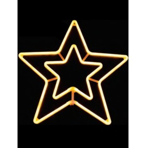  ESTRELA DE NEON WARM FIXO 55CM EXTERNO