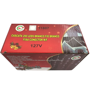  PISCA CASCATA 200 LEDS BR FIXO 