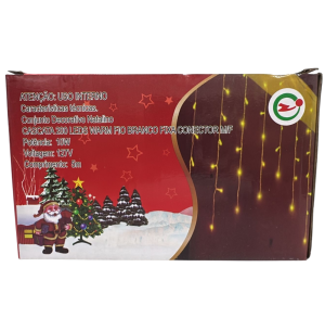  PISCA CASCATA 200 LEDS WARM FIXO 