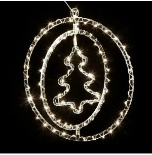 ARGOLA DUPLA C/FIGURAS 80 LEDS WARM SORTIDO