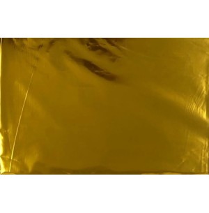 SACO METAL 30X44CM 50UN LISO DOURADO