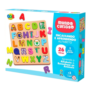 PEDAGÓGICO ENCAIXANDO E APRENDENDO ALFABETO
