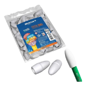 BORRACHA PONTEIRA BRANCA 100UN