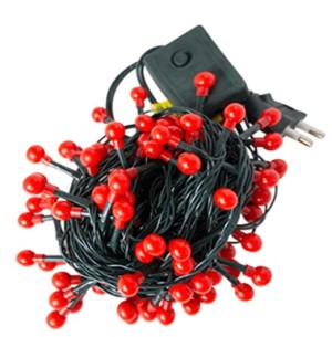 PISCA CEREJINHA 8 FUNÇOES 100 LEDS VERMELHO