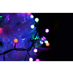 PISCA CEREJINHA 8 FUNÇÕES 100 LEDS COR