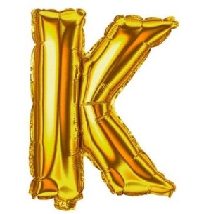FESTA BALÃO DOUR.40CM LETRA K 2UN