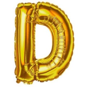 FESTA BALÃO DOUR.40CM LETRA D 2UN