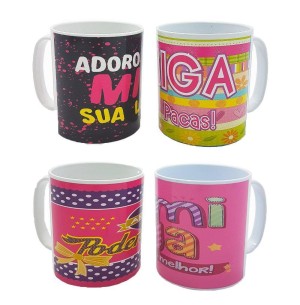 CANECA PLÁSTICO 350ML AMIGAS