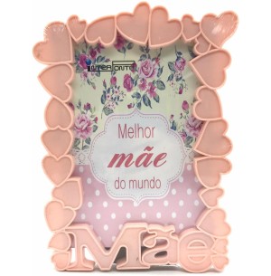 PORTA FOTO PLÁSTICO 10X15CM MÃE