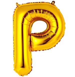 FESTA BALÃO DOUR.40CM LETRA P 2UN