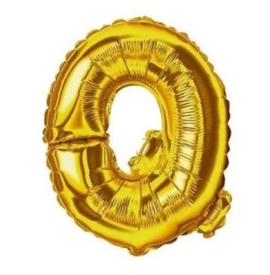 FESTA BALÃO DOUR.40CM LETRA Q 2UN