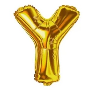 FESTA BALÃO DOUR.40CM LETRA Y 2UN