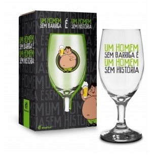 TAÇA VIDRO 330ML FRASES